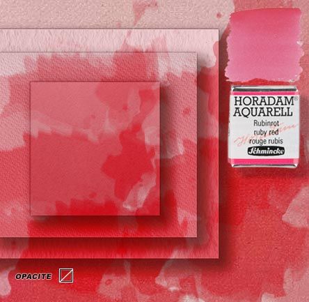 Horadam aquarelle schmincke 351 rouge rubis 1/2