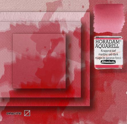 Horadam aquarelle schmincke 354 rouge de garance foncé 1/2