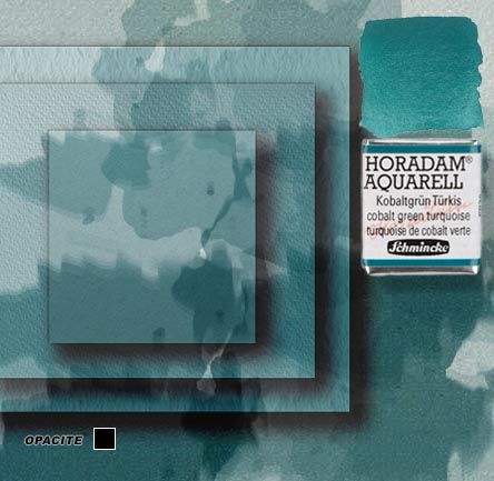 Horadam aquarelle schmincke 510 turquoise de cobalt verte 1/2