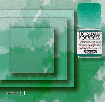 Horadam aquarelle schmincke 511 vert oxyde de chrome brillant 1/2